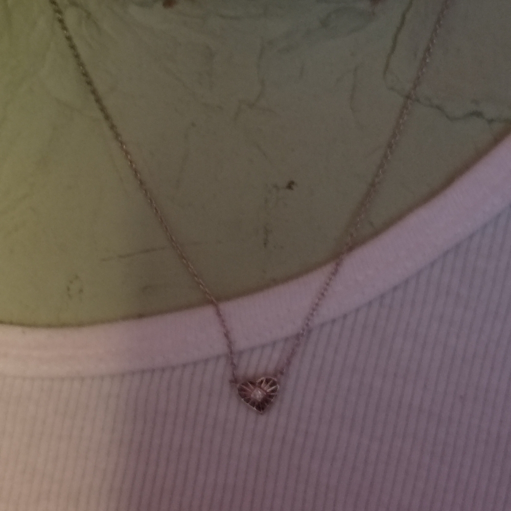 Kendra Scott Silver Heart Necklace